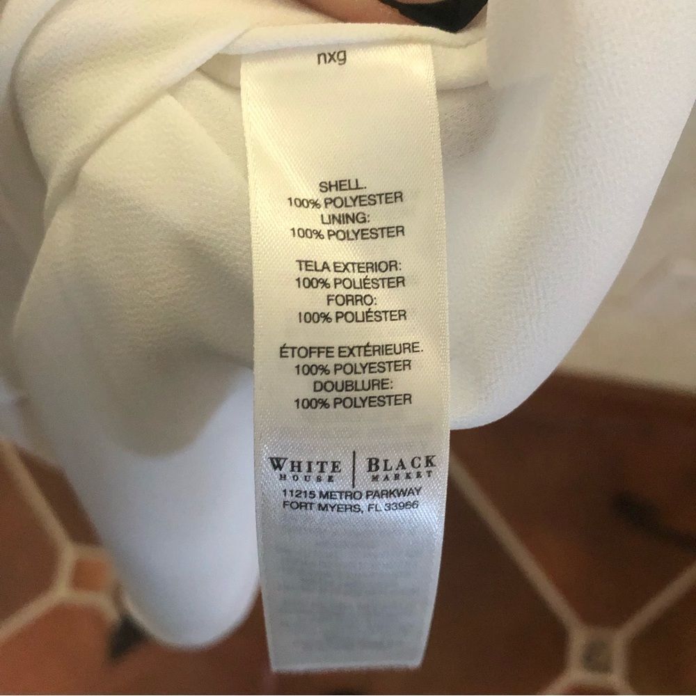 White House Black Market Pleated Ruffle Top - Picture 8 of 11